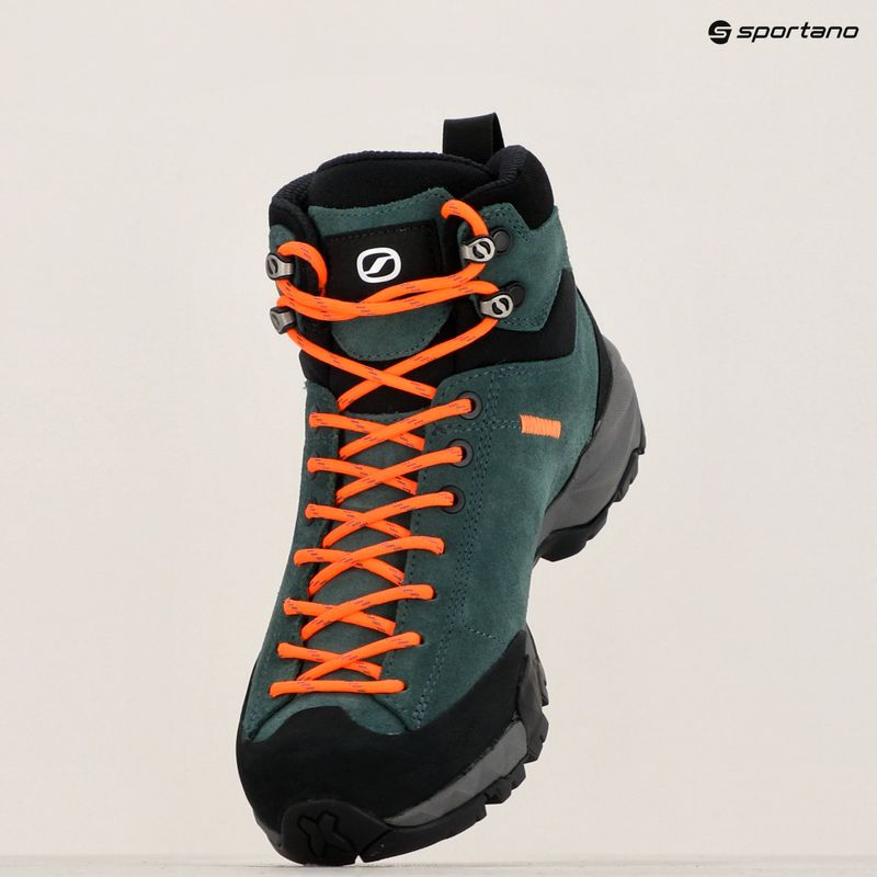 Încălțăminte de trekking pentru femei SCARPA Mojito Hike GTX botanic green/orange pop 15