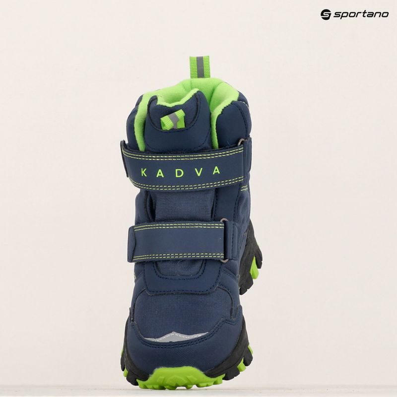 Ghete de zăpadă pentru copii KADVA Snowey Mid WaterProof bleumarin/verde 13