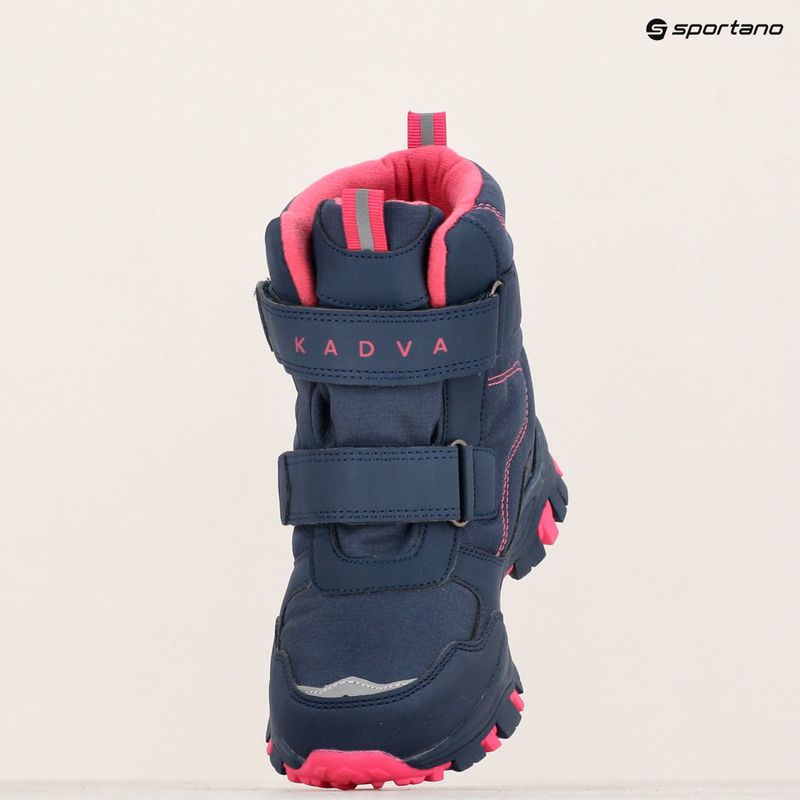 Cizme de zăpadă pentru copii KADVA Snowey Mid WaterProof bleumarin/fucsia 13