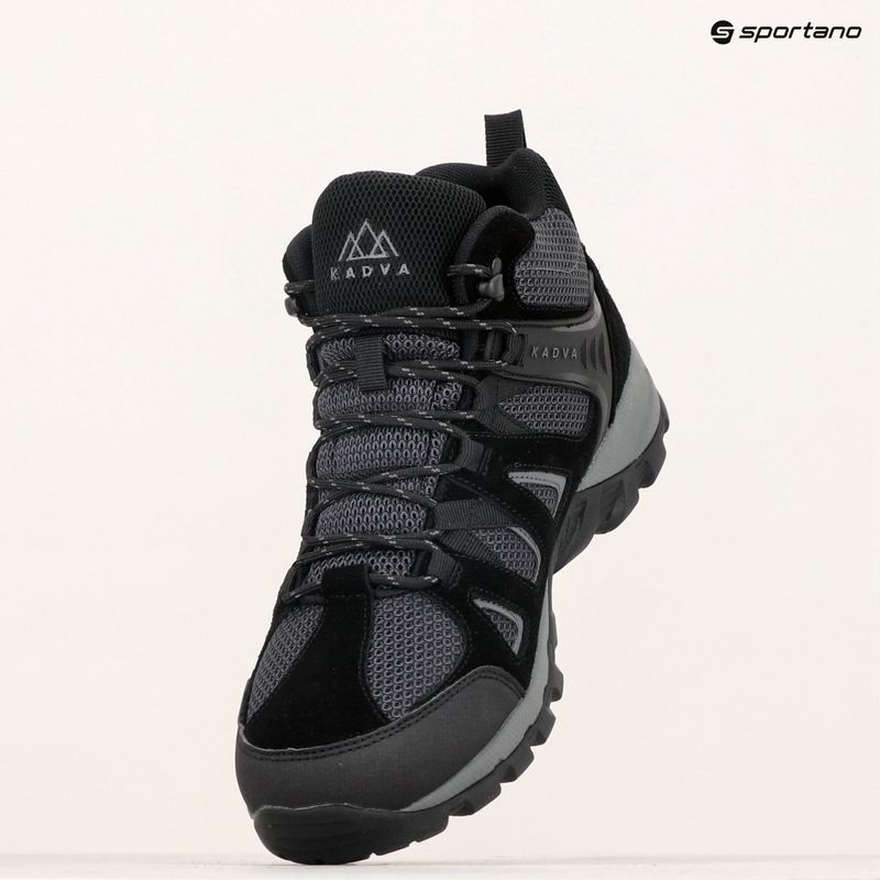 Încălțăminte de drumeție pentru bărbați KADVA Traver Mid WaterProof negru 17