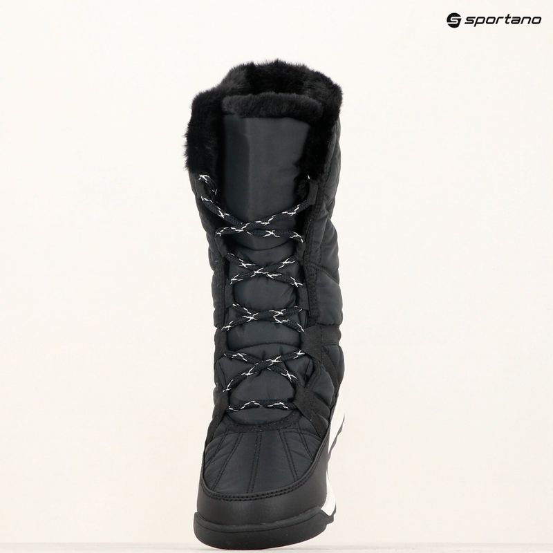 Ghete pentru femei Sorel Whitney II Plus Tall Lace WP black/sea salt 10