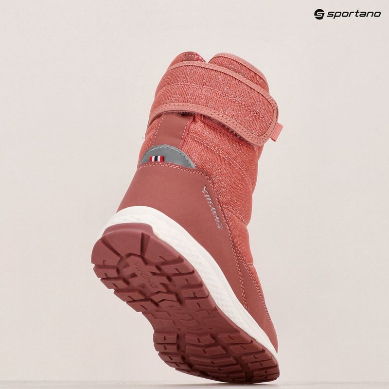 Ghete pentru copii Viking Footwear Equip Warm Waterproof 1V Pull On pink 10