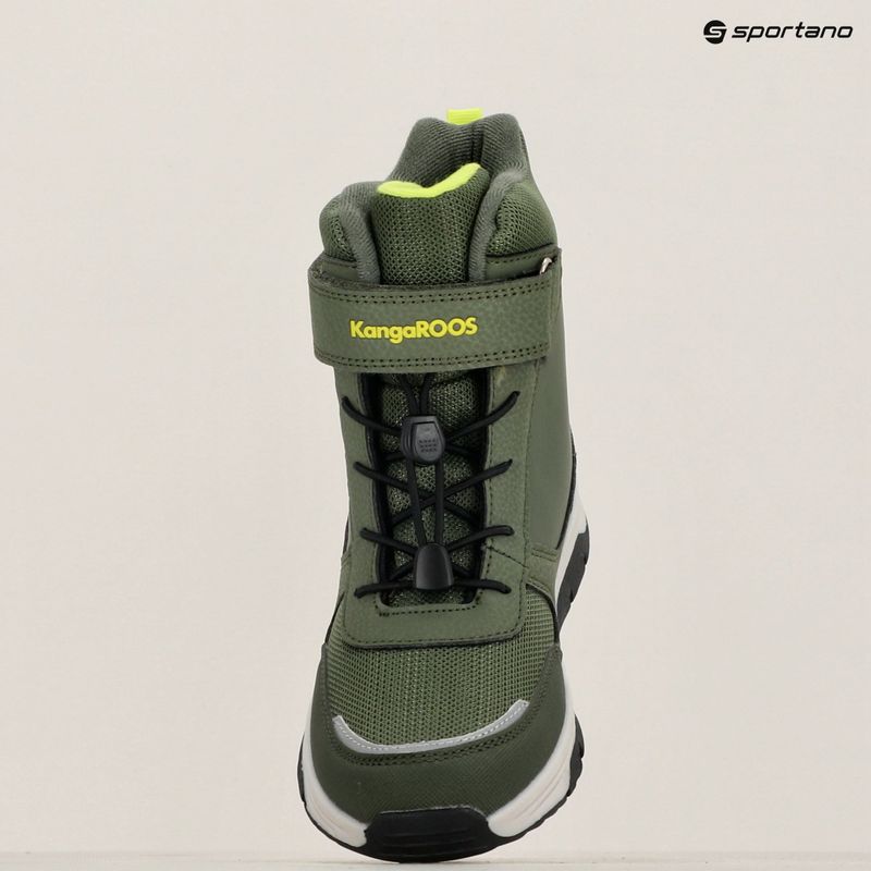Ghete pentru juniori KangaROOS K-MJ Edison EV RTX SL olive / limetta dino 17
