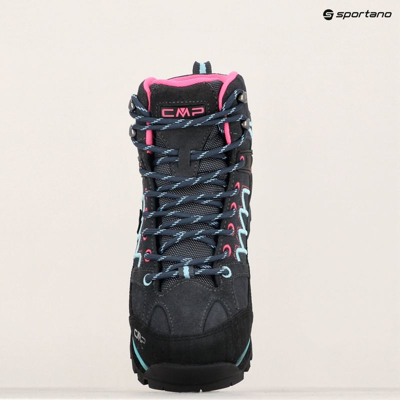 Încălțăminte de trekking pentru femei CMP Moon Mid WP antracite/acqua 9