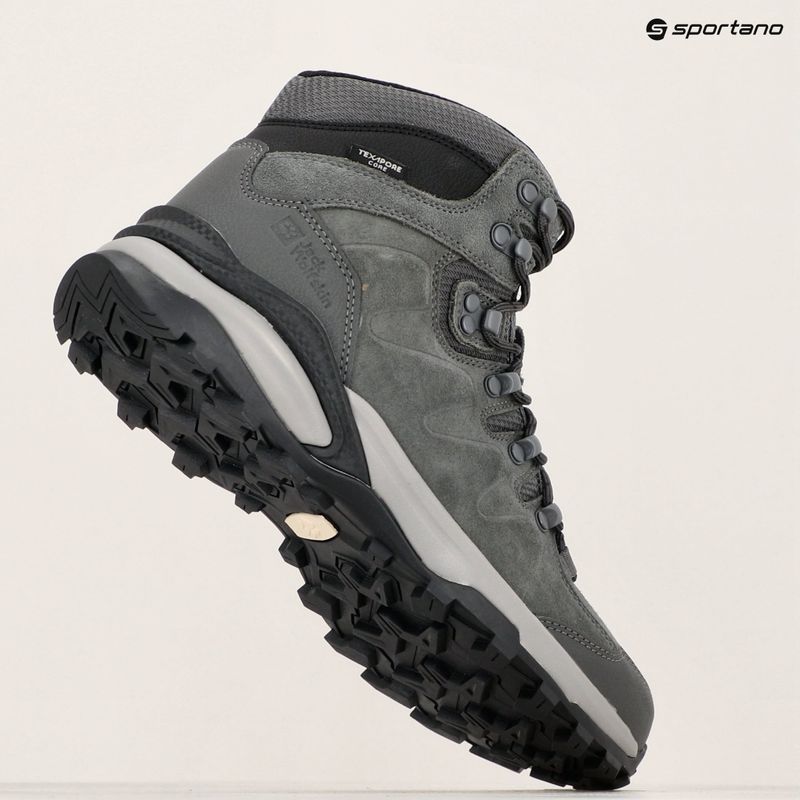 Încălțăminte de trekking pentru bărbați Jack Wolfskin Refugio Texapore Mid slate 16