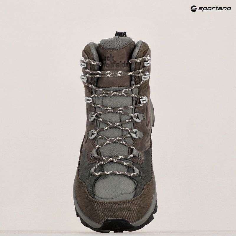 Încălțăminte de trekking pentru bărbați Jack Wolfskin Cyrox Texapore Mid cold coffee 10