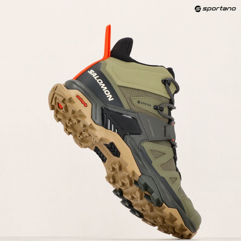 Încălțăminte de trekking pentru bărbați Salomon X Ultra 4 MID GTX deep lichen green/peat/kelp 17