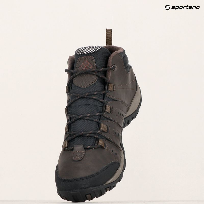 Bărbați Columbia Woodburn Ii Chukka WP OH cordovan / roșu granat boot 18