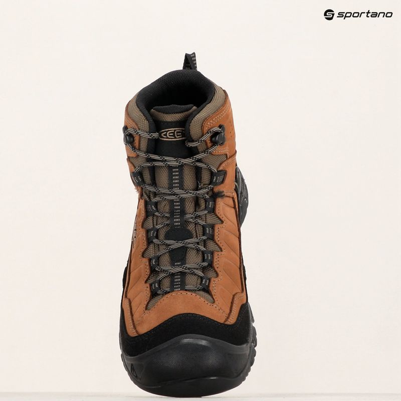 Încălțăminte de trekking pentru bărbați KEEN Targhee IV Mid Wp wide bison /brindle 13