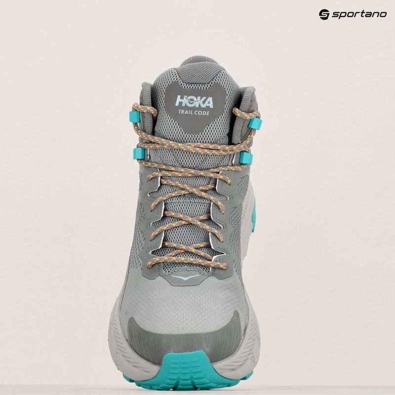 Încălțăminte turistică pentru bărbați HOKA Trail Code GTX galactic grey/electric aqua 15