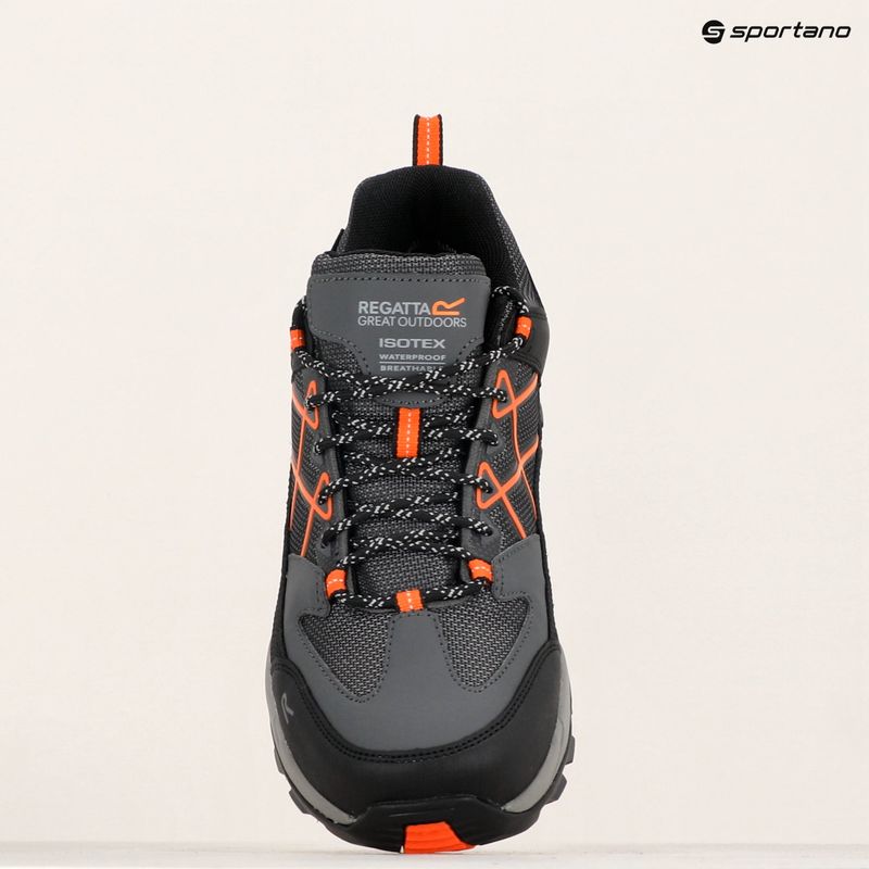 Încălțăminte de trekking pentru bărbați REGATTA Samaris III Low granite/blaze orange 21