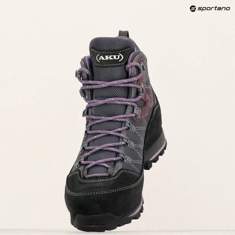 Încălțăminte de trekking pentru femei AKU Trekker Lite III Wide GTX anthracite/violet 12