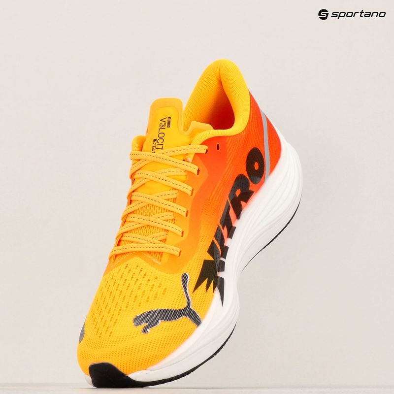 Încălțăminte de alergare pentru bărbați PUMA Velocity Nitro 3 Fade sun stream/sunset glow/white 18