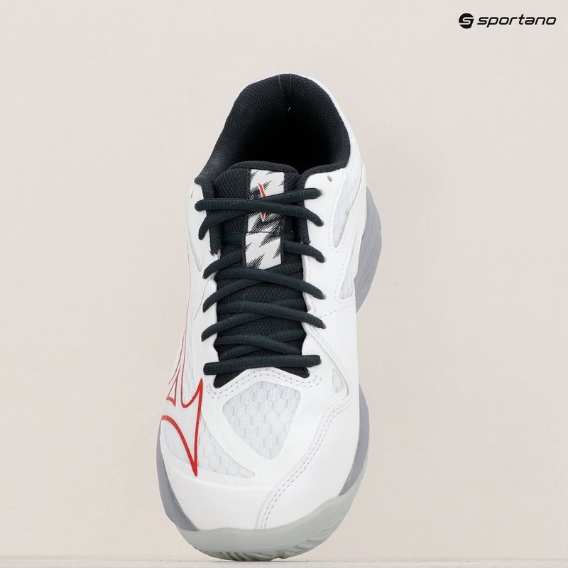 Încălțăminte de volei pentru bărbați Mizuno Thunder Blade Z white/salsa/black 9