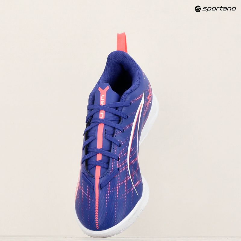 Încălțăminte de fotbal pentru copii PUMA Ultra 5 Play IT Jr lapis lazuli/puma white/sunset gloe 16