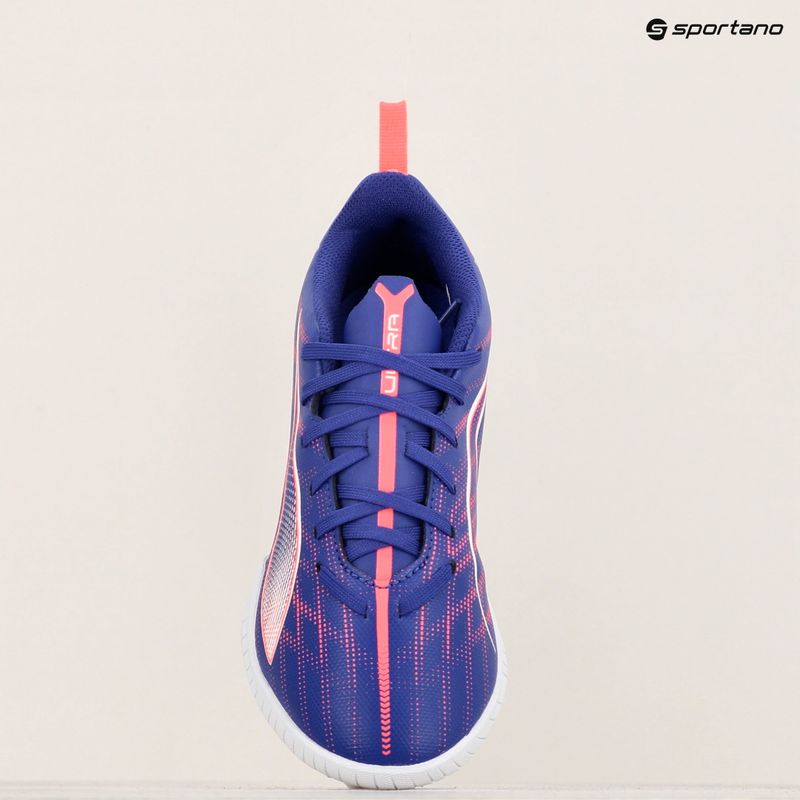 Ghete de fotbal pentru copii PUMA Ultra 5 Play TT Jr lapis lazuli/puma white/sunset glow 16