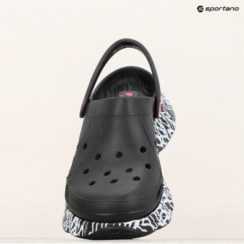 Papuci pentru femei SKECHERS JGoldcrown Max Cushioning Foamies Love True black 16