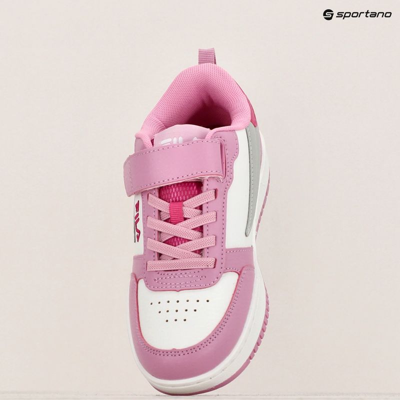 Încălțăminte pentru copii FILA Rega Nf Velcro white/moonlite mauve 16