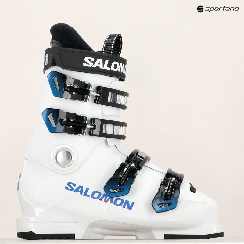 Ghete de schi pentru copii Salomon S/Race 60T L Jr white/white/process blue 7