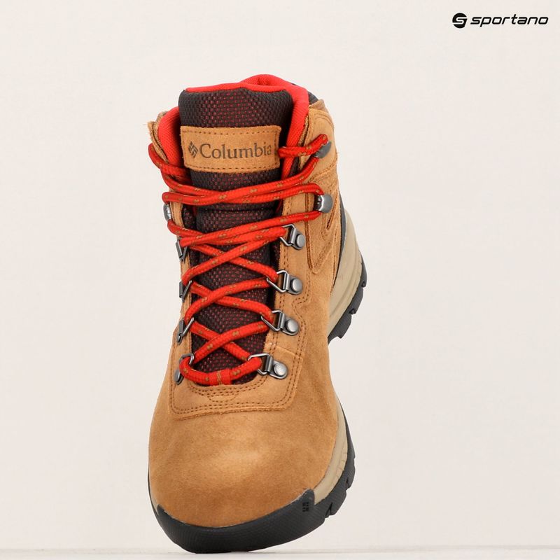 Columbia Newton Ridge Plus WP Amped elan/roșu de munte 289 cizme de trekking pentru femei 12