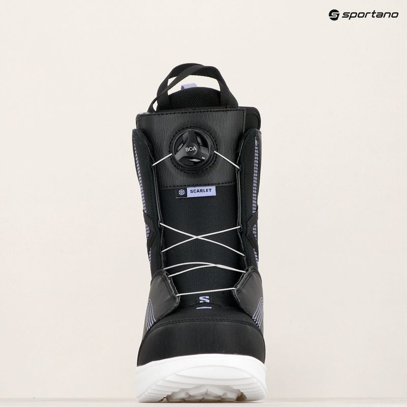 Ghete de snowboard pentru femei Salomon Scarlet Boa black/black/persian violet 7