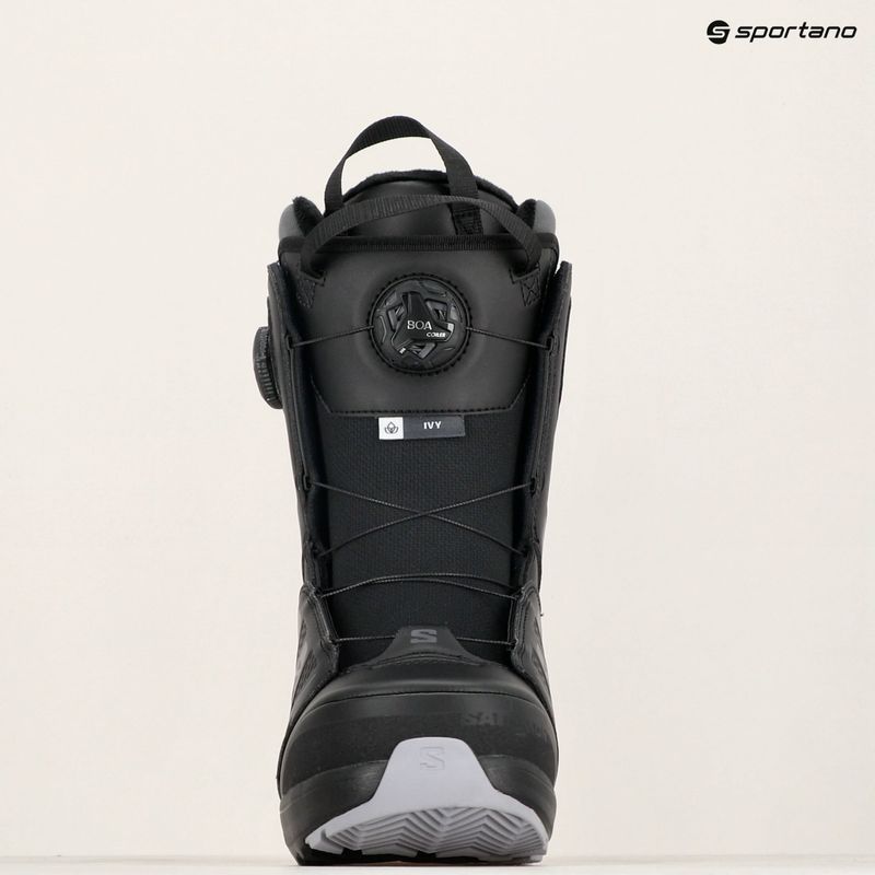 Ghete de snowboard pentru femei Salomon Ivy Boa SJ Boa W black/black/lilac gray 7