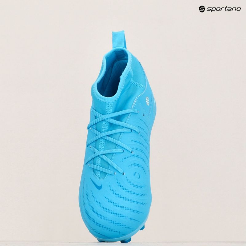 Încălțăminte de fotbal pentru copii Nike Phantom Luna 2 Academy FG/MG blue fury/white 9