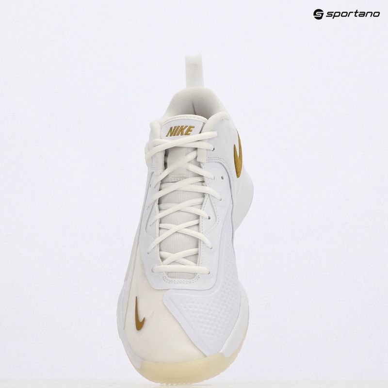 Pantofi de volei Nike React Hyperset 2 alb/alb/aur metalic 9