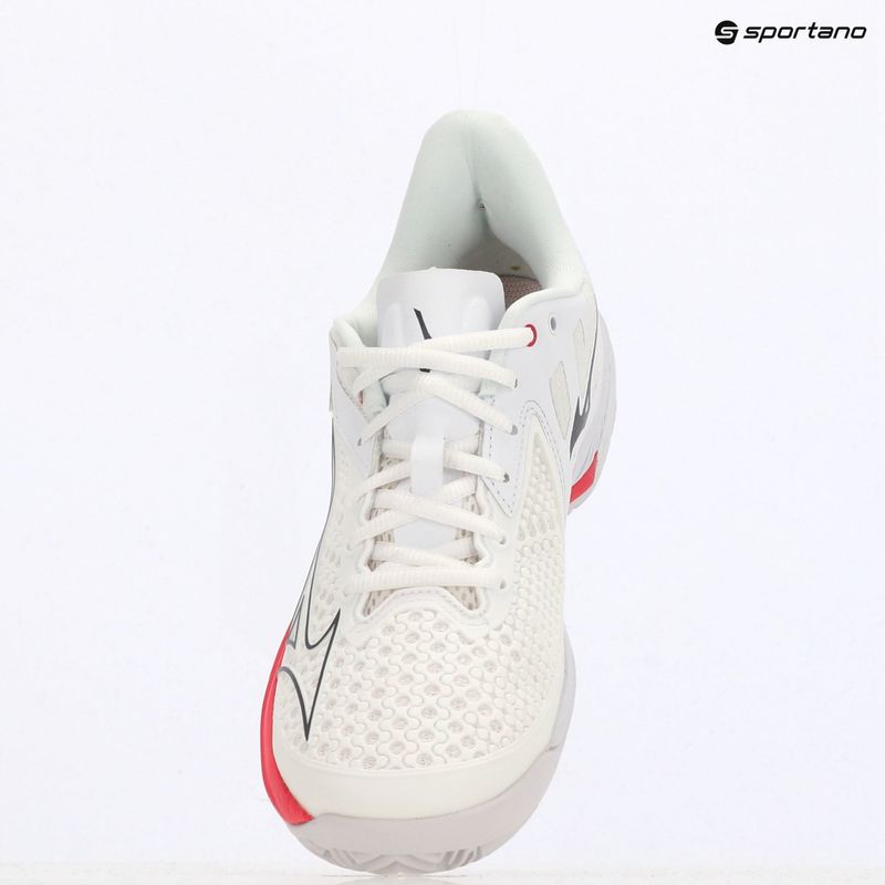 Încălțăminte de tenis pentru femei Mizuno Wave Exceed Tour 5 CC undyed white/quiet shade/opera red 9