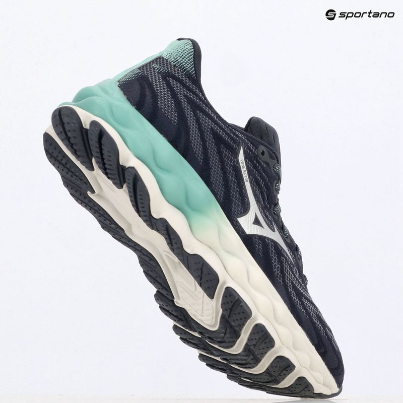 Încălțăminte de alergare pentru femei Mizuno Wave Sky 8 india ink/neo silver/dusty jade green 9