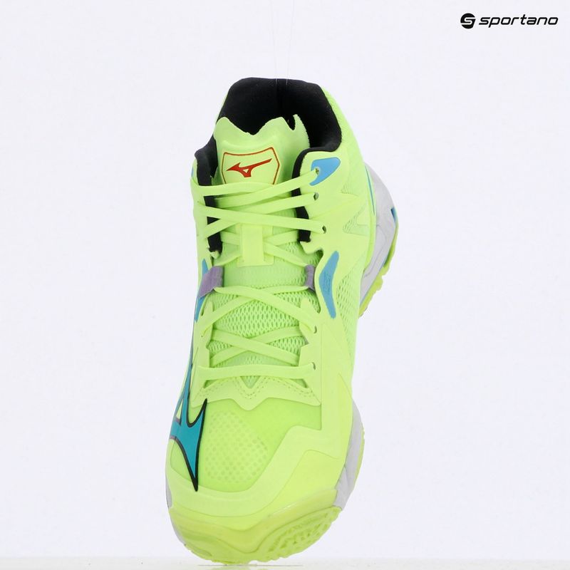 Încălțăminte de volei Mizuno Wave Lightning Z8 Mid neo lime/black/splish splash 9