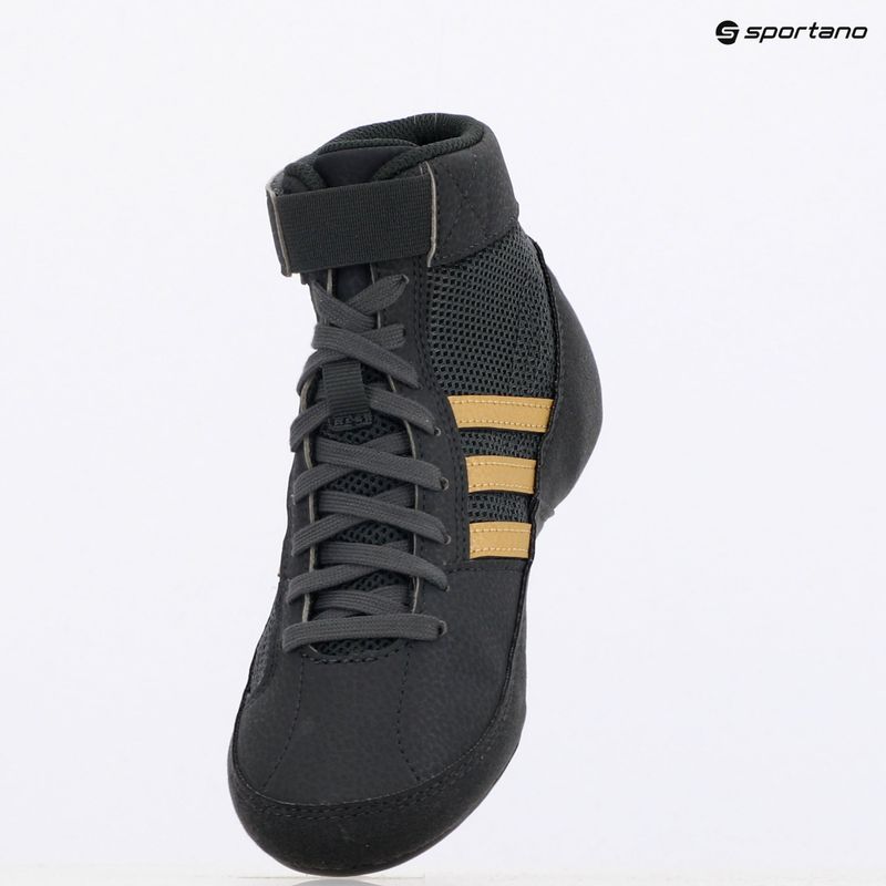 Încălțăminte de wrestling pentru copii adidas Havoc greay six/ matte gold/ core black 9