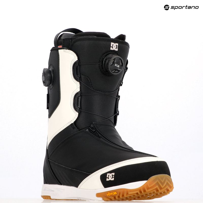 Ghete de snowboard pentru bărbați DC Transcend black/camel 12