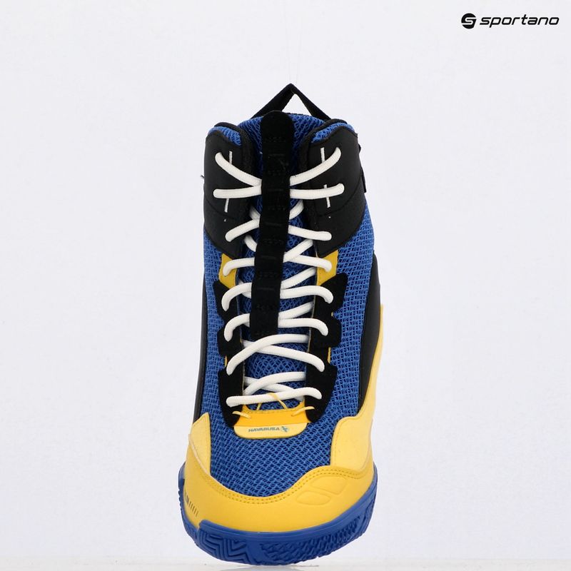 Încălțăminte de box pentru bărbați Hayabusa Talon Boxing blue/yellow 11