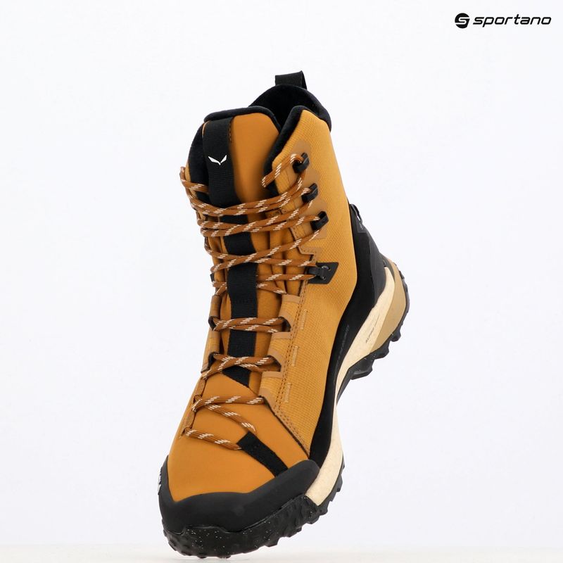 Încălțăminte de trekking pentru bărbați Salewa Puez Winter Mid Ptx golden brown / black 11