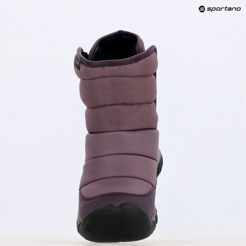 Ghete de zăpadă pentru copii KEEN Puffrider WP black plum/daiquiri green 9