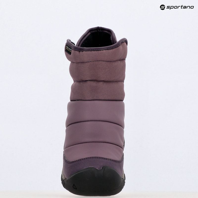 Ghete de zăpadă pentru juniori KEEN Puffrider WP black plum/daiquiri green 9