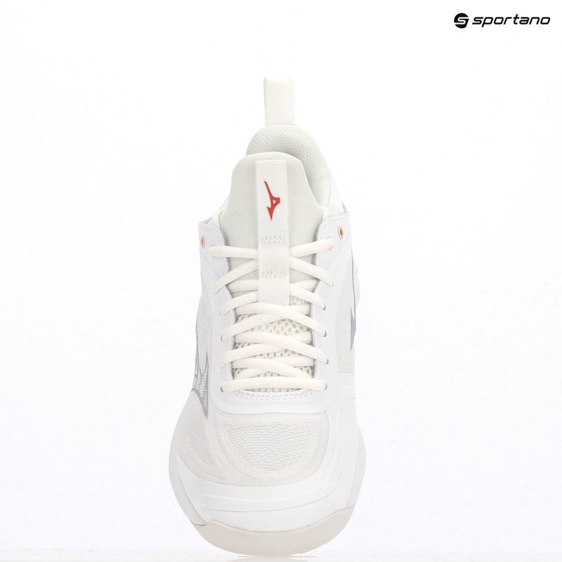 Încălțăminte de volei pentru femei Mizuno Wave Luminous 3 white/aleutian/cloud pink 9