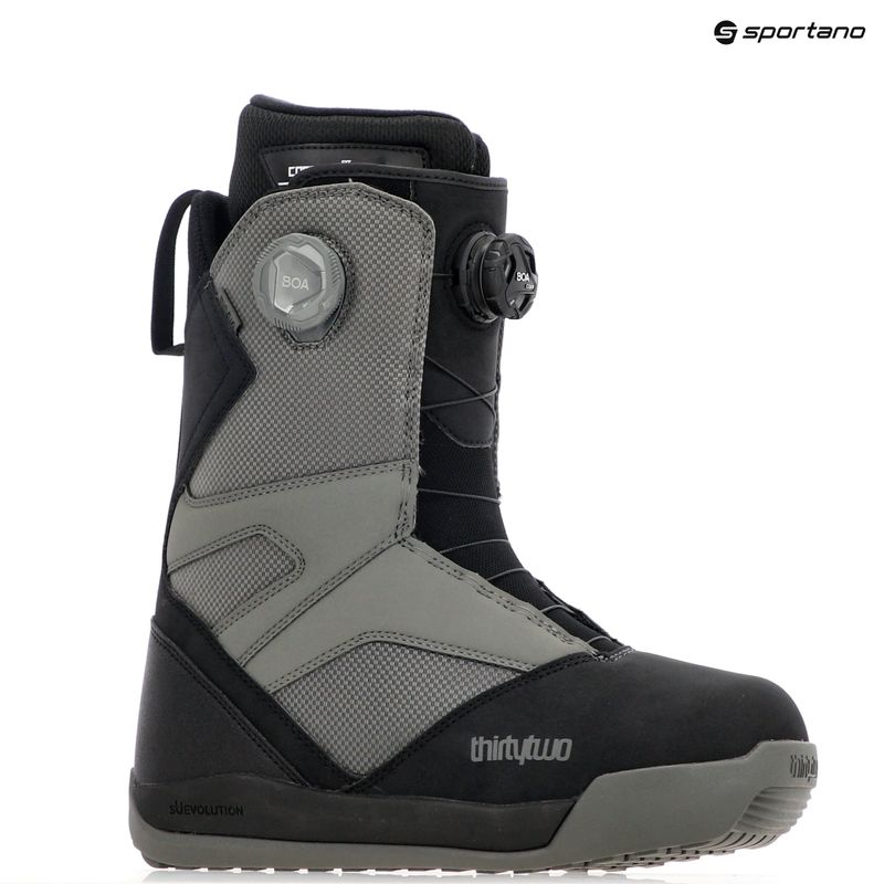 Ghete de snowboard penru bărbați  ThirtyTwo Stw Double Boa '24 black/charcoal 7