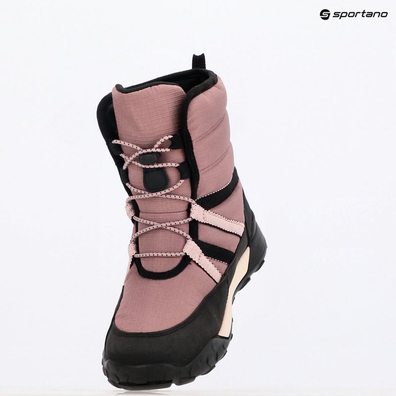 Ghete de zăpadă pentru juniori Geox Trekkyup ABX antique rose / black 9