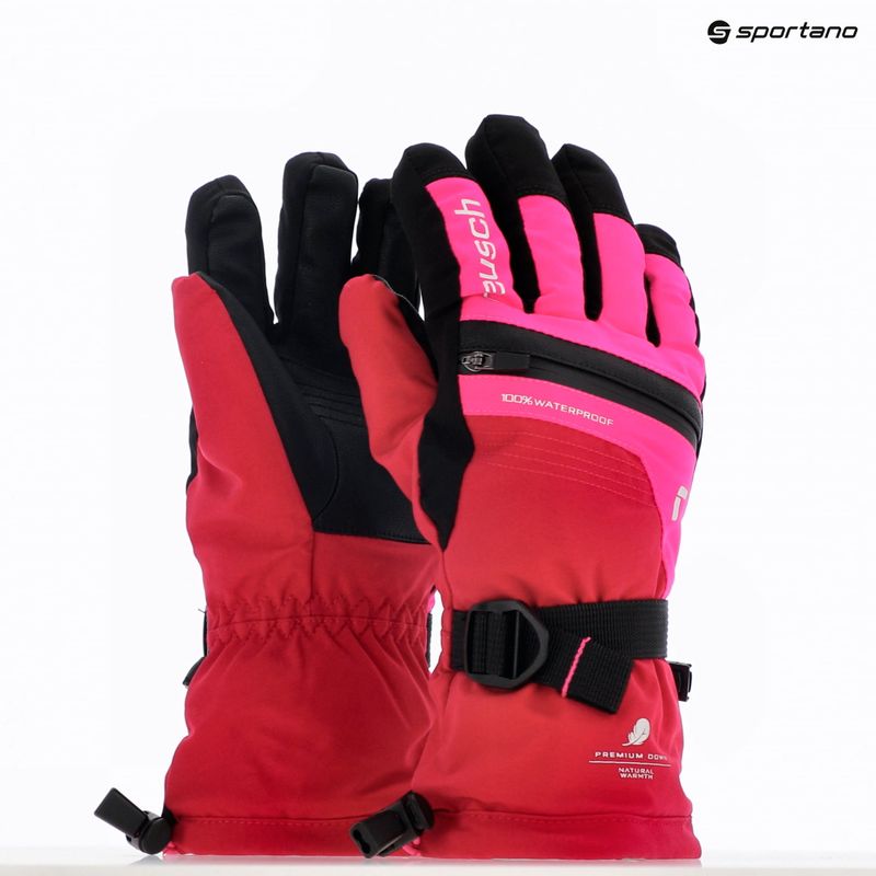 Mănuși de schi pentru copii Reusch Lando R-TEX XT cerise/pink glo 8