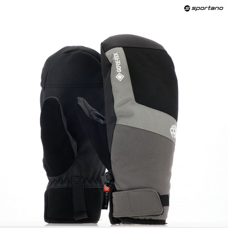 Mănuși de snowboard pentru bărbați 686 Gore-Tex Linear Under Cuff Mitt charcoal 10