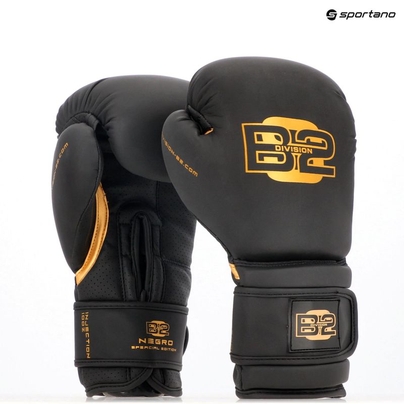 Mănuși de box DIVISION B-2 Pro Carbon black/gold 7