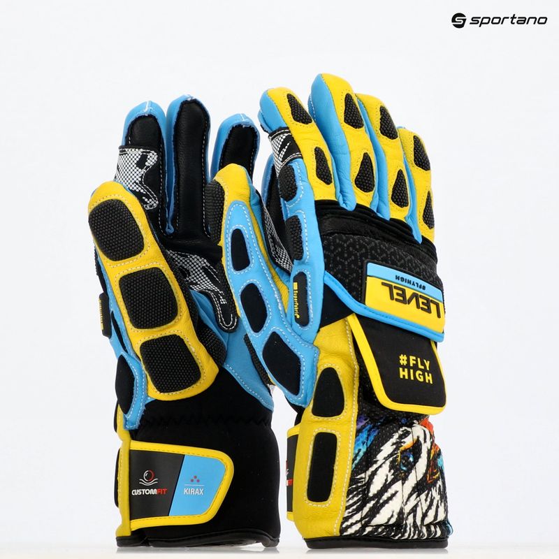 Mănuși de schi Level Worldcup CF yellow/blue 8