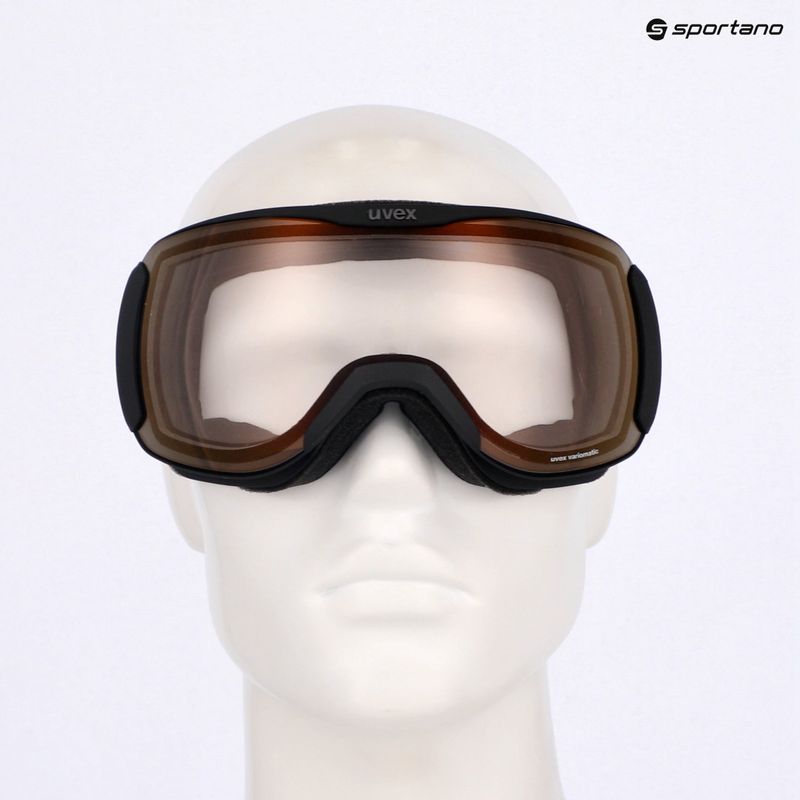 Ochelari de schi  UVEX Downhill 2100 V black matt/mirror red clear 7