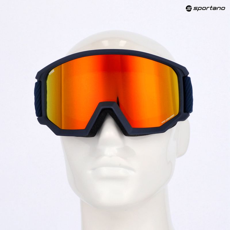 Ochelari de schi  UVEX Athletic CV navy matt/mirror orange green 6