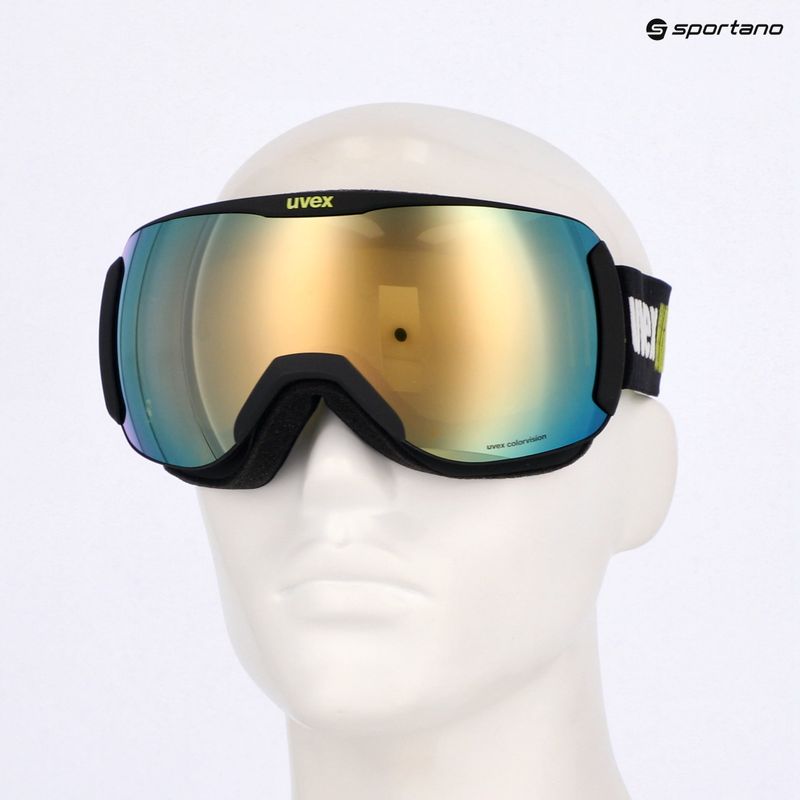 Ochelari de schi  UVEX Downhill 2100 CV Race black matt/mirror gold clear 7
