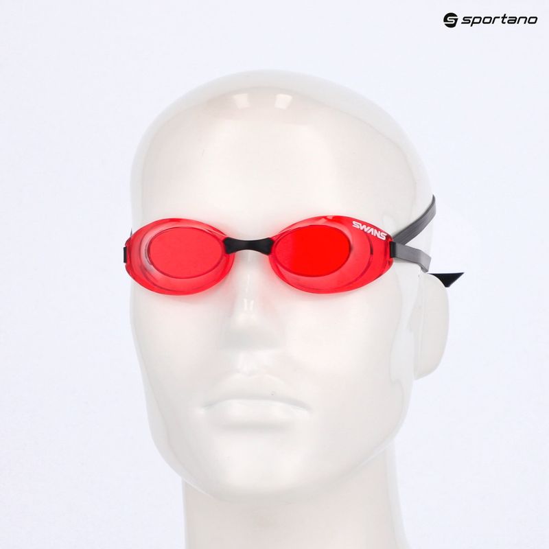 Ochelari de înot SWANS Sniper SR-1 ON fum închis/roșu 6