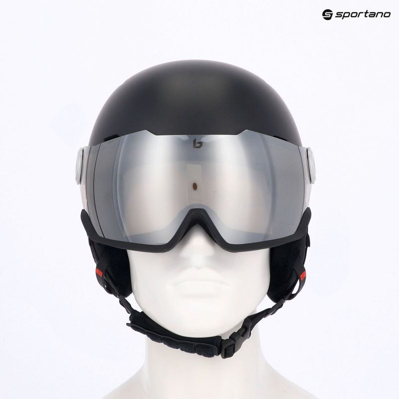 Cască de schi Bollé Might Visor titanium red matte/brown gun 11