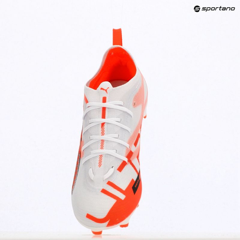 Încălțăminte de fotbal pentru copii PUMA Ultra 5 Pro FG/AG Jr puma white/puma black/glowing red 9